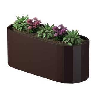 Stalen plantenbak Como gepoedercoat | 200x80x80 cm