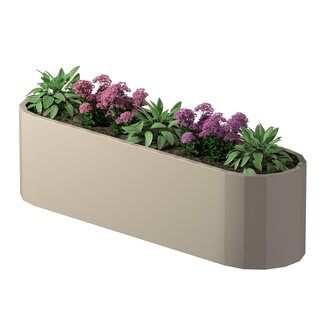 Stalen plantenbak Como gepoedercoat | 220x60x60 cm