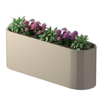 Stalen plantenbak Como gepoedercoat | 220x60x80 cm