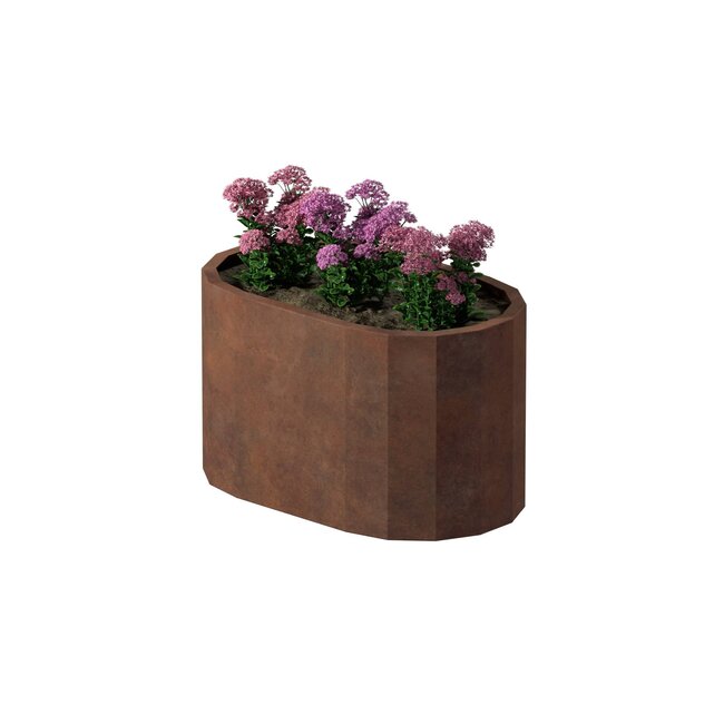 Stalen plantenbak Como cortenstaal | 100x60x60 cm