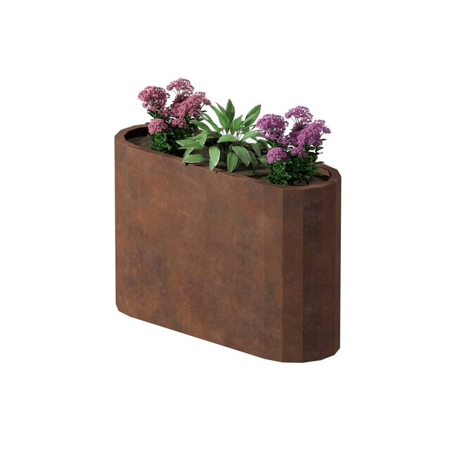 Stalen plantenbak Como cortenstaal | 120x40x80 cm