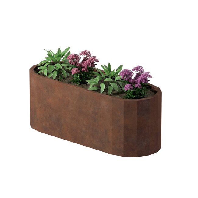 Stalen plantenbak Como cortenstaal | 160x60x60 cm