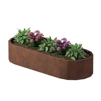 Stalen plantenbak Como cortenstaal | 200x80x40 cm