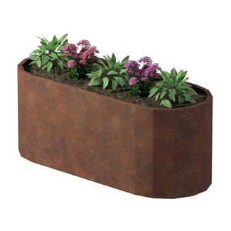 Stalen plantenbak Como cortenstaal | 200x80x80 cm