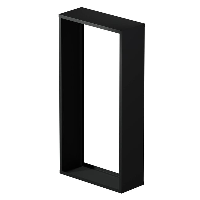 Gepoedercoat haardhout opslag | op maat | 40 cm diep