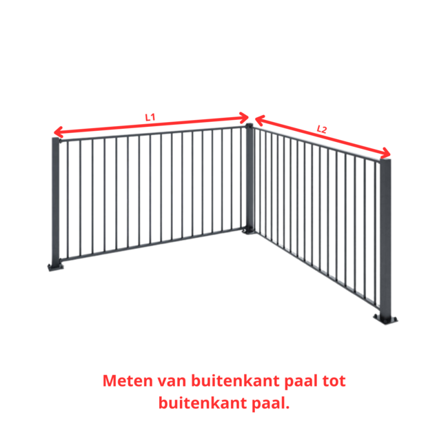 Balustrade Almere | L-vorm