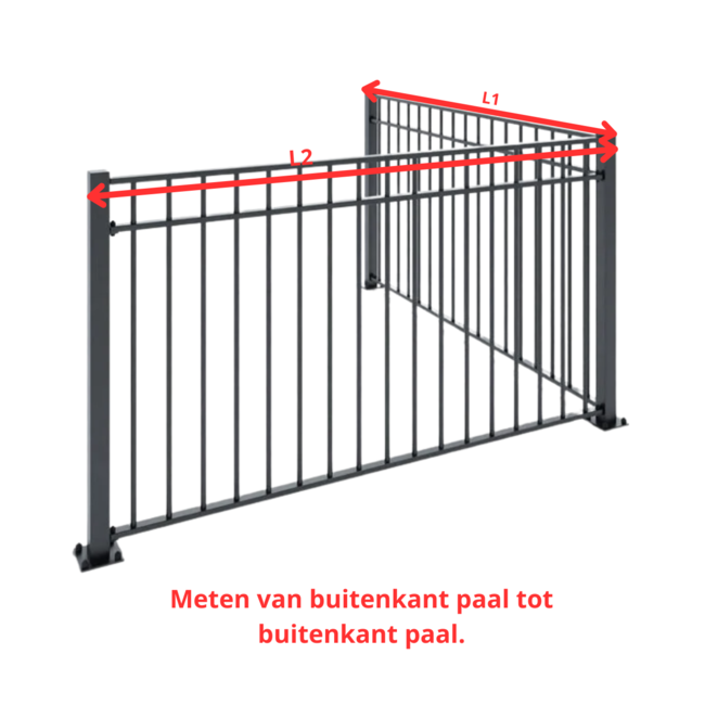 Balustrade Deest | L-vorm