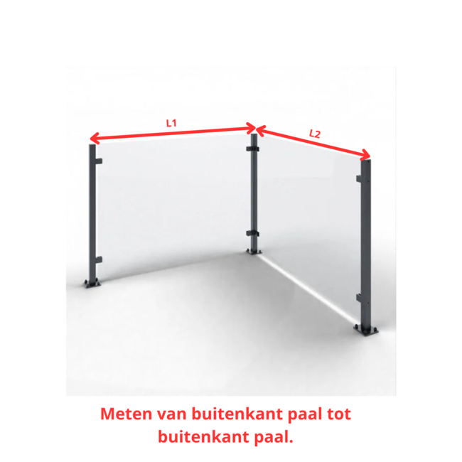 Balustrade Houten | L-vorm