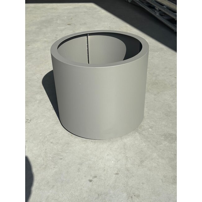 Stalen plantenbak rond gepoedercoat | Ø 50x80 cm
