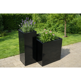 Stalen plantenbak gepoedercoat vierkant - op maat | Premium