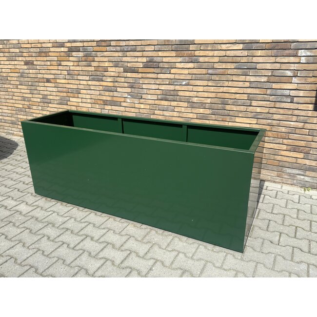 Stalen plantenbak gepoedercoat rechthoek- op maat