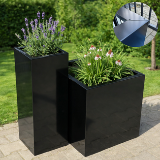 Stalen plantenbak gecoat vierkant - op maat