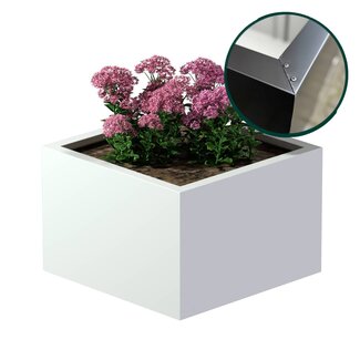 Stalen plantenbak gecoat vierkant - 60x60x40 cm | Standaard