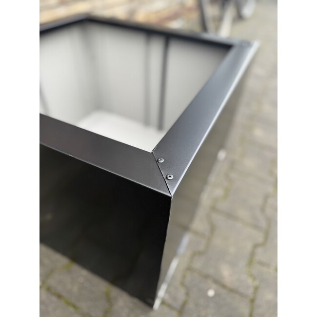 Stalen plantenbak gecoat vierkant - 100x100x50 | Standaard