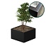 Stalen plantenbak gecoat vierkant - 100x100x50 | Standaard