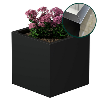 Stalen plantenbak gecoat vierkant - 60x60x60 cm | Standaard