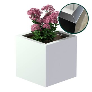 Stalen plantenbak gecoat vierkant - 40x40x40 cm | Standaard