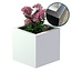 Stalen plantenbak gecoat vierkant - 40x40x40 cm | Standaard