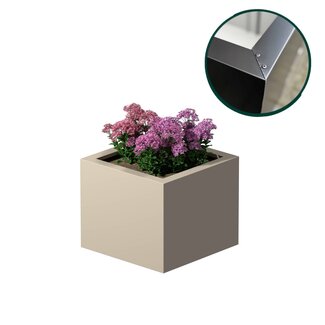 Stalen plantenbak gecoat vierkant - 60x60x50 cm | Standaard