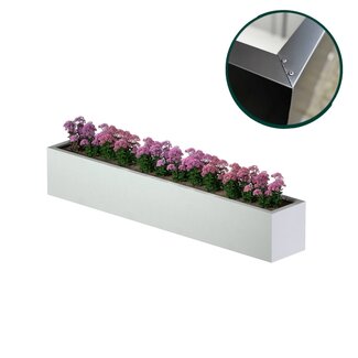 Stalen plantenbak gecoat - 300x50x50 cm | Standaard