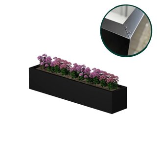 Stalen plantenbak gecoat - 250x50x50 cm | Standaard