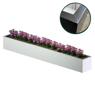Stalen plantenbak gecoat - 400x50x50 cm | Standaard