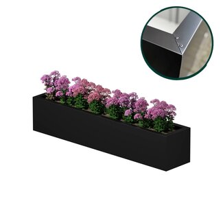 Stalen plantenbak gecoat - 200x40x40 cm | Standaard