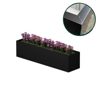 Stalen plantenbak gecoat - 250x60x60 cm | Standaard