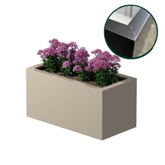 Stalen plantenbak gecoat - 100x50x50 cm | Standaard