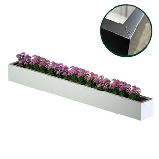 Stalen plantenbak gecoat - 400x40x40 cm | Standaard