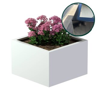 Stalen plantenbak gepoedercoat 60x60x40 cm | Premium