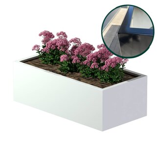 Stalen plantenbak gepoedercoat 120x60x40 cm | Premium