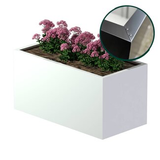 Stalen plantenbak gecoat vierkant - 120x60x60 cm | Standaard