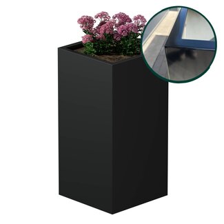 Stalen plantenbak gepoedercoat 60x60x120 cm | Premium