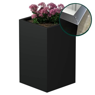 Stalen plantenbak gecoat vierkant - 60x60x100 cm | Standaard