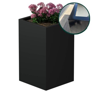 Stalen plantenbak gepoedercoat 60x60x100 cm | Premium