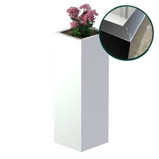Stalen plantenbak gecoat vierkant - 40x40x120 cm | Standaard