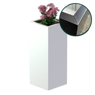 Stalen plantenbak gecoat vierkant - 40x40x100 cm | Standaard