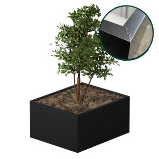 Stalen plantenbak gecoat vierkant - 120x100x60 cm | Standaard