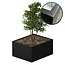 Stalen plantenbak gecoat vierkant - 120x100x60 cm | Standaard