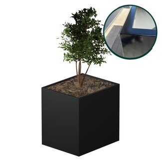 Stalen plantenbak gepoedercoat 120x100x120 cm | Premium