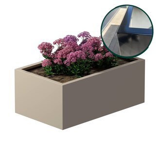 Stalen plantenbak gepoedercoat 60x100x40 cm | Premium