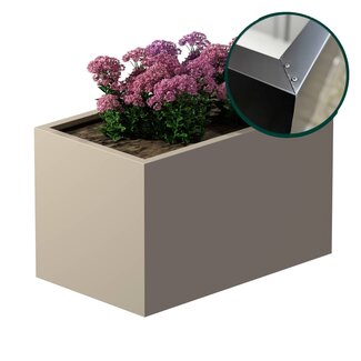 Stalen plantenbak gecoat vierkant - 60x100x60 cm | Standaard