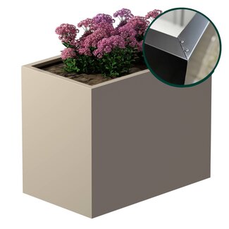 Stalen plantenbak gecoat vierkant - 60x100x80 cm | Standaard