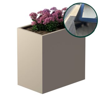 Stalen plantenbak gepoedercoat 60x100x100 cm | Premium