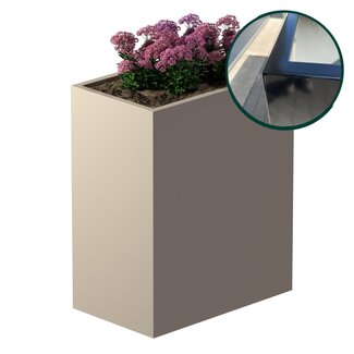 Stalen plantenbak gepoedercoat 60x100x120 cm | Premium