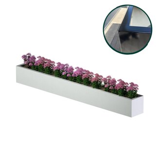 Stalen plantenbak gepoedercoat 350x40x40 cm | Premium