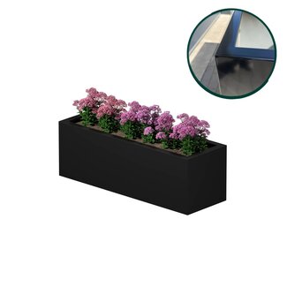 Stalen plantenbak gepoedercoat 150x40x40 cm | Premium