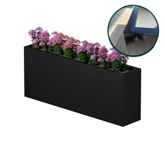 Stalen plantenbak gepoedercoat 200x40x80 cm | Premium