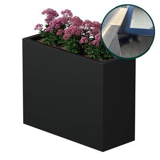 Stalen plantenbak gepoedercoat 150x30x80 cm | Premium